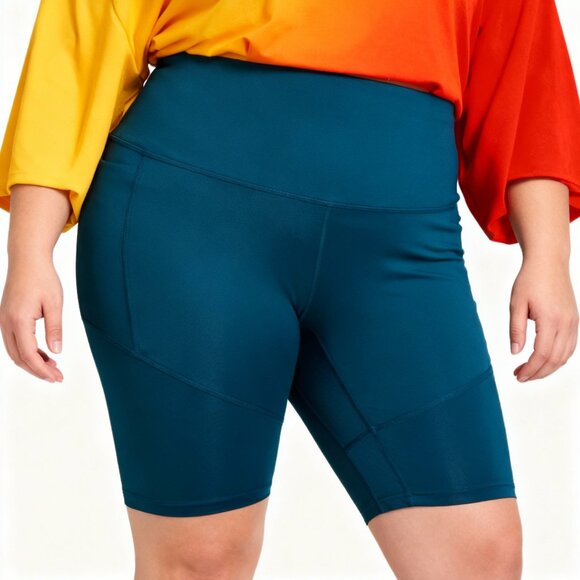 Xersion Womens Anti-Odor High-Waisted Compression Shorts - Picture 1 of 4